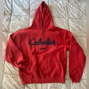 Cabela’s Red Hooded Sweatshirt